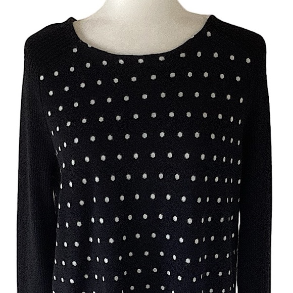 Ann Taylor Loft Wool Blend Polka Dot Sweater XL - Picture 2 of 9